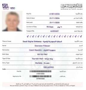 Saúdská Arábie víza